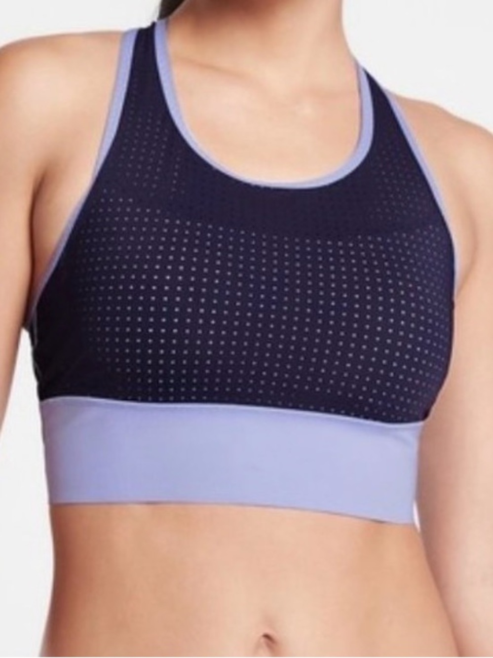 NWT Athleta Cross Train Bikini - Top XL - Periwinkle/ Dress Blue